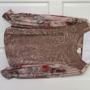Anthropologie shirt, sz S, rose color